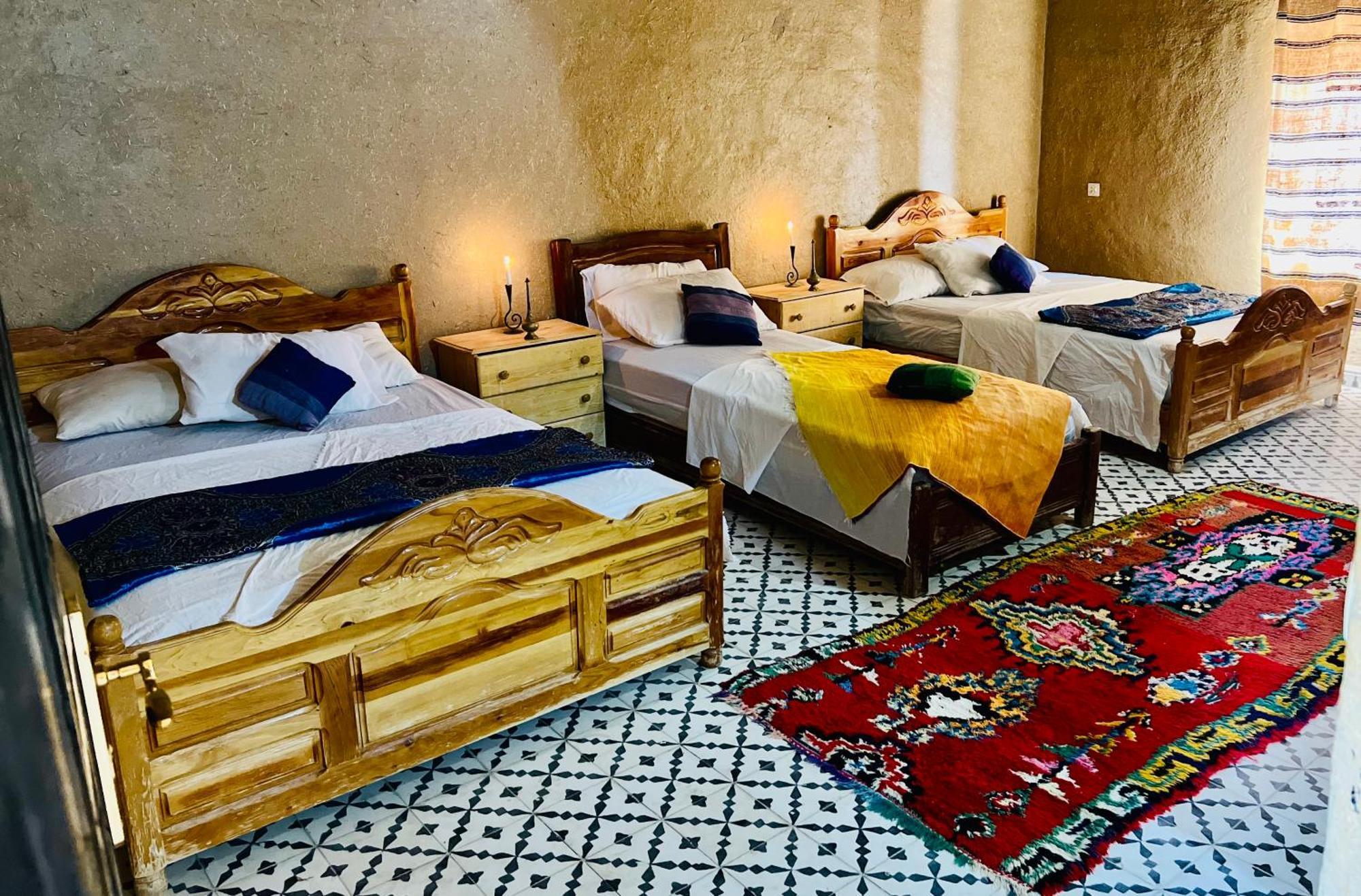Hotel Camping Les Roses Des Dunes & Piscine Merzouga Eksteriør bilde