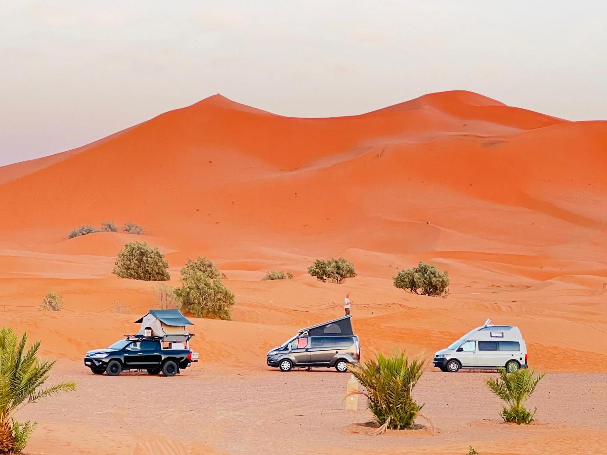 Hotel Camping Les Roses Des Dunes & Piscine Merzouga Eksteriør bilde